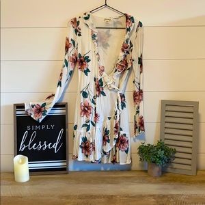 Floral Wrap Dress